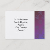 医療アポイントメントモダンフローラ 予約カード (裏面)