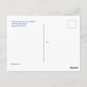 医療アポイントメントリマインダーカード ポストカード (裏面)