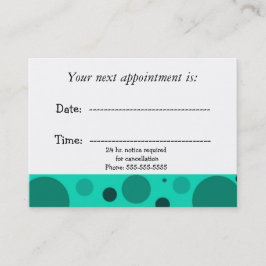 医療アポイントメント 予約カード