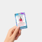 医療アラート緊急連絡カスタム バッジ (手持ち)