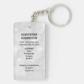 医療アラート キーホルダー (裏面)