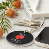 医療アラートID医療認知症 キーホルダー (正面右)