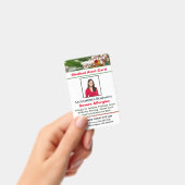 医療アレルギー警告の緊急フォトカスタムID バッジ (手持ち)