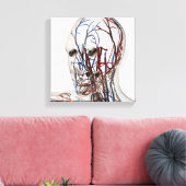 医療イラストレーション型頭動脈2 キャンバスプリント (インサイチュ (リビング))