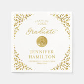 医療エレガント看護学校卒業白番 スタンダードカクテルナプキン (正面)