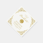 医療エレガント看護学校卒業白番 スタンダードカクテルナプキン (角)