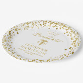 医療エレガント看護学校卒業白番 ペーパープレート (アングル)