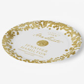 医療エレガント看護学校卒業白番 ペーパープレート (アングル)