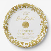 医療エレガント看護学校卒業白番 ペーパープレート (正面)