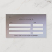 医療エレガント金ゴールドカドゥセウス白翼 予約カード (裏面)