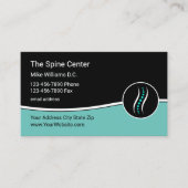 医療カイロプラクタースパインロゴ名刺 名刺 (正面)