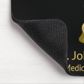 医療クラススネークボウル衛生金ゴールドカドゥセウス マウスパッド (コーナー)