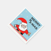 医療クリスマス スタンダードカクテルナプキン (角)