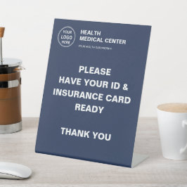 医療クリニック医療カスタムロゴ保険 台座サイン