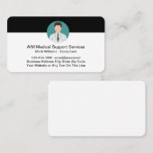 医療コンサルタントのビジネスカード 名刺 (正面/裏面)