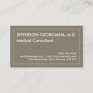 医療コンミニマルサルタントの名刺 名刺