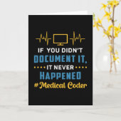 医療コーもしダICDを文書化しなかった カード (黄色い花)