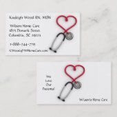 医療サービスの名刺 名刺 (正面/裏面)