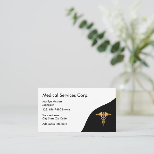 医療サービス 名刺 (スタンド正面)