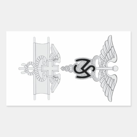 医療サービスEMB 長方形シール (正面)