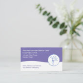 医療シニア気にテーマ名刺 名刺 (スタンド正面)