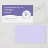 医療シニア気にテーマ名刺 名刺 (正面/裏面)