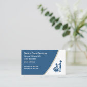 医療シニア気にビジネスカード 名刺 (スタンド正面)