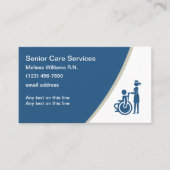 医療シニア気にビジネスカード 名刺 (正面)