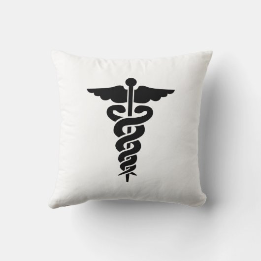 医療シンボルナースと医師 クッション (裏面)