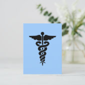 医療シンボル ポストカード (スタンド正面)