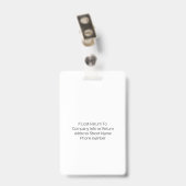 医療スタッフのカスタムロゴ従業員の赤 バッジ (裏面 （クリップ付）)