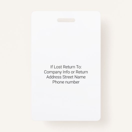 医療スタッフのカスタムロゴ従業員の赤 バッジ (裏面)