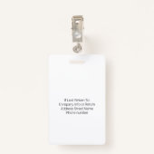 医療スタッフのカスタムロゴ従業員の赤 バッジ (裏面クリップ)