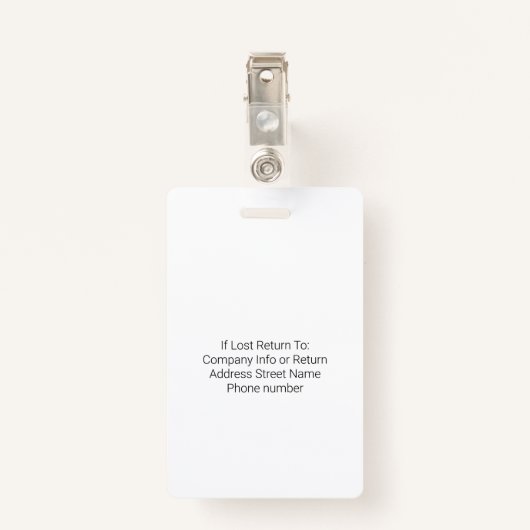 医療スタッフのカスタムロゴ従業員の赤 バッジ (裏面クリップ)