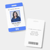 医療スタッフのナース写真ID | 病院のロゴ バッジ (正面＆裏面)