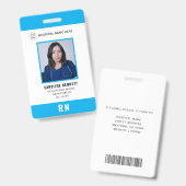 医療スタッフのナース写真ID | 病院のロゴ バッジ (正面＆裏面)