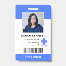 医療スタッフの写真ID | 病院従業員のロゴ バッジ