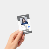医療スタッフの写真ID | 病院従業員のロゴ バッジ (手持ち)