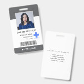 医療スタッフの写真ID | 病院従業員のロゴ バッジ (正面＆裏面)