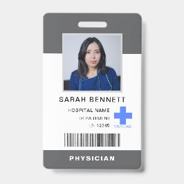 医療スタッフの写真ID | 病院従業員のロゴ バッジ