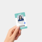 医療スタッフの写真ID | 病院従業員のロゴ バッジ (手持ち)