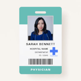 医療スタッフの写真ID | 病院従業員のロゴ バッジ