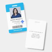 医療スタッフの写真ID | 病院従業員のロゴ バッジ (正面&裏面)