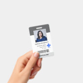 医療スタッフの写真ID | 病院従業員のロゴ バッジ (手持ち)