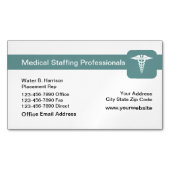 医療スタッフの磁石 マグネット名刺 (正面)
