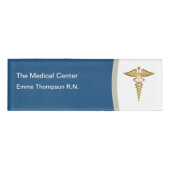 医療スタッフクラス予算編集可能な名前タグ 名札 (正面)