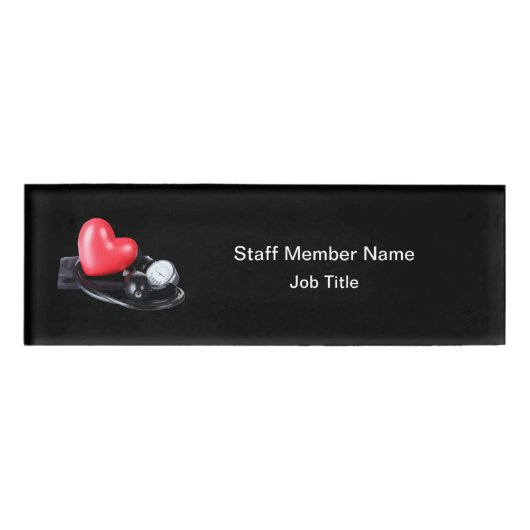 医療スタッフプロフェッショナル名IDラベル 名札 (正面)