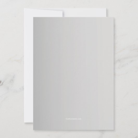 医療スタッフ写真退職招待状 招待状 (裏面)