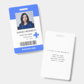 医療スタッフ写真ID | 病院職員ロゴ バッジ (正面＆裏面)