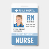 医療スタッフ病院ナースID バッジ (Front)
